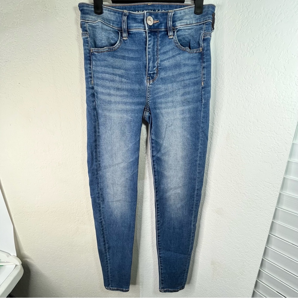 American Eagle Outfitters High Rise Regular Size 4 Light Blue Jeans